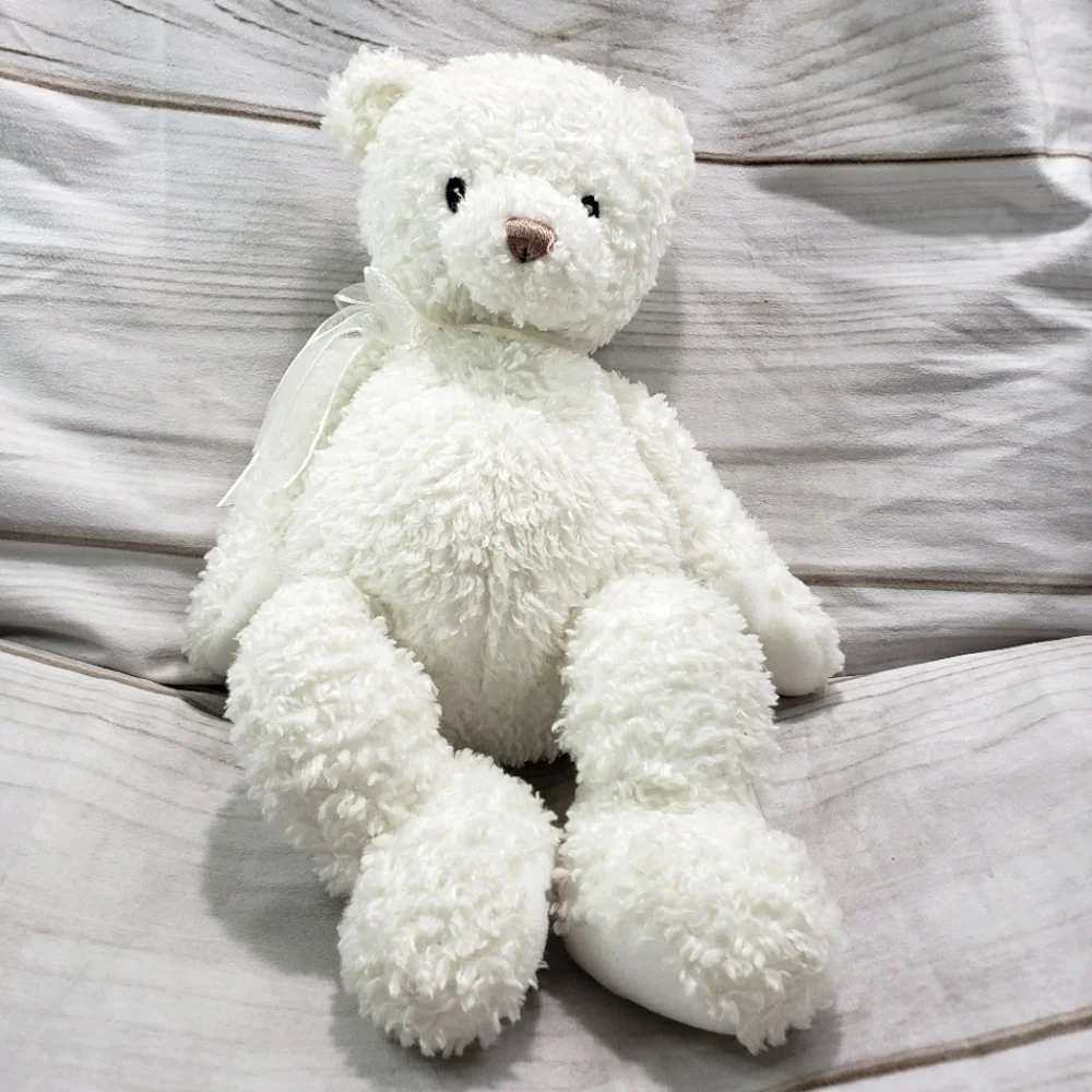 ๐SOLD๐ Baby Gund Twinkle White Teddy Bear 14" Plush Stuffed Animal Curly 2001 - Picture 9 of 9
